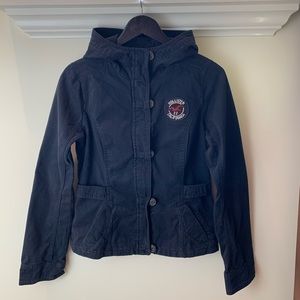 ✨2/$20✨Hollister Light Hooded Jacket Navy Ladies